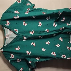 Womens Scrub Top size XL; #1208